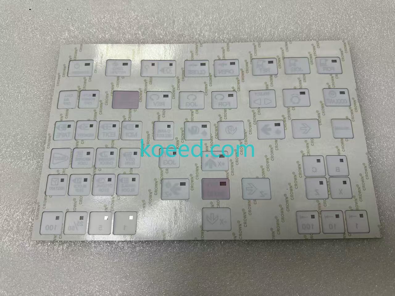 CNC Lathe Operating Membrane Key Sheet Overlay - Koeed Fashion View
